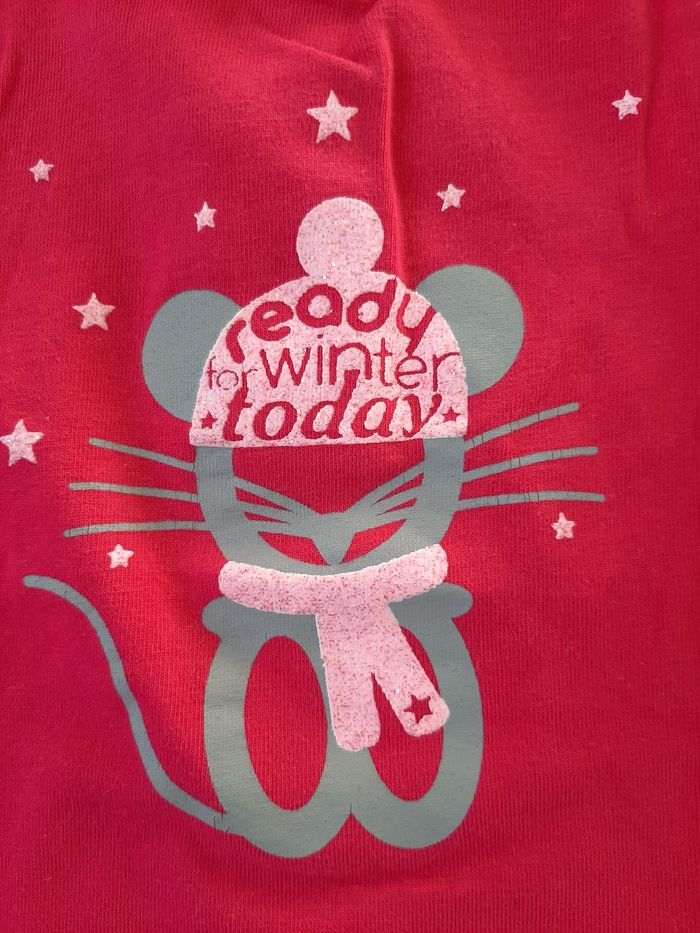 Tee-shirt manches longues et col roulé bébé fille 3 mois - photo numéro 2