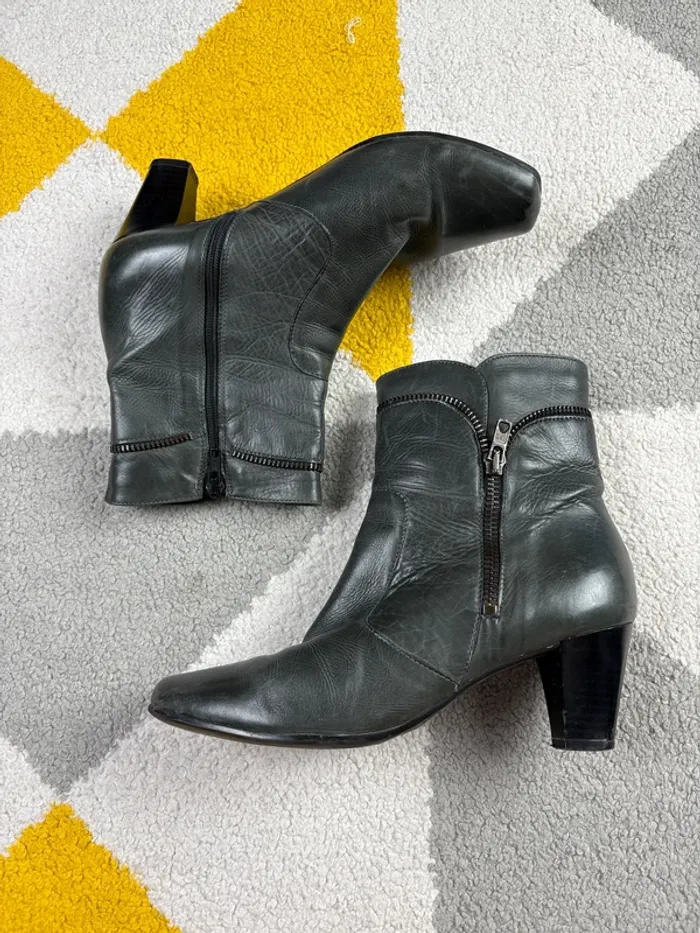 Bottines à talons Di Donna | Gris chiné | Taille 37