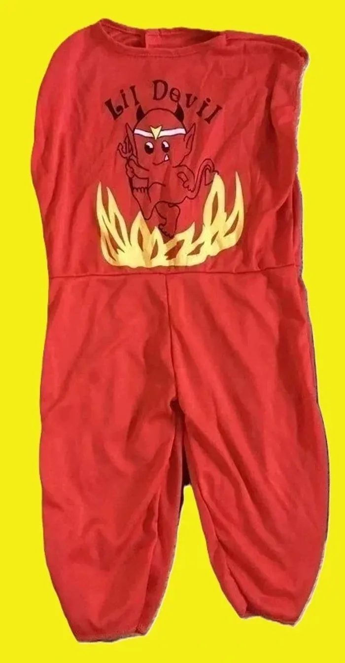 Déguisement petit diable bébé 6 mois – Parfait état