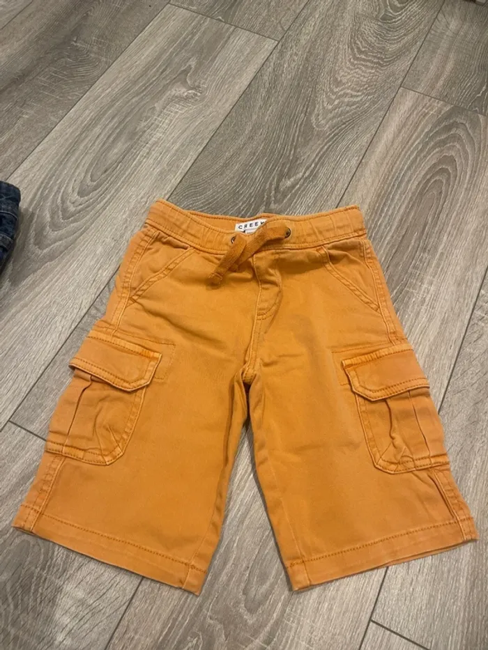Short garçon Creeks orange 6 ans