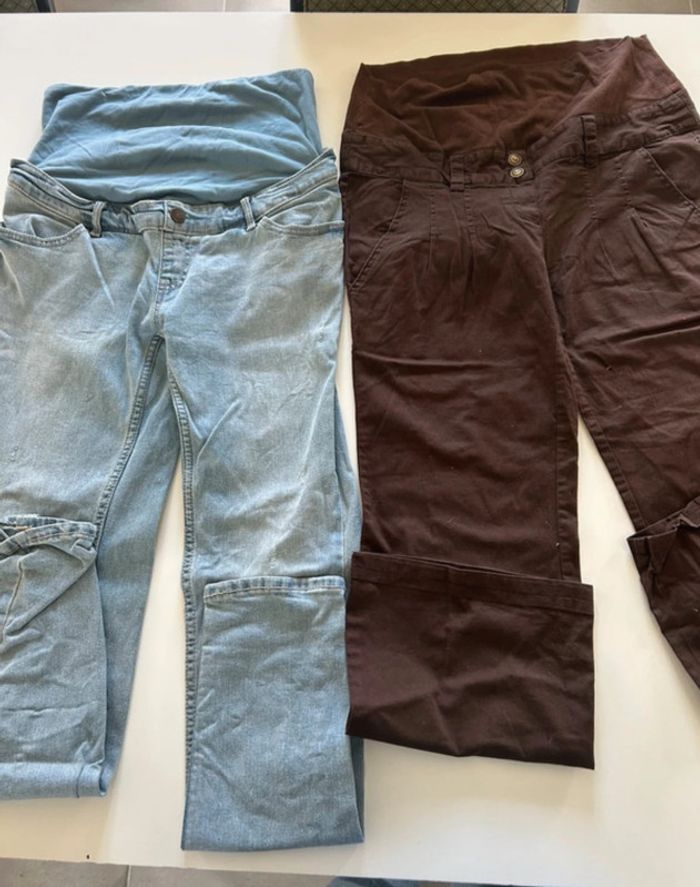 Lot 11 pantalons/jeans de grossesse - photo numéro 9