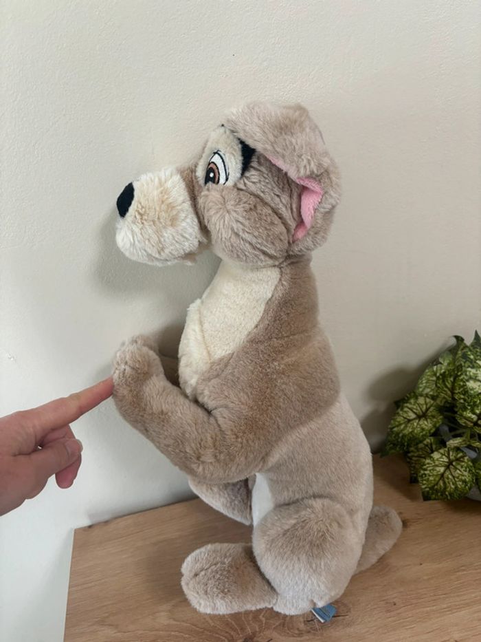 Grande peluche chien clochard la belle et le clochard  40 cm - photo numéro 4