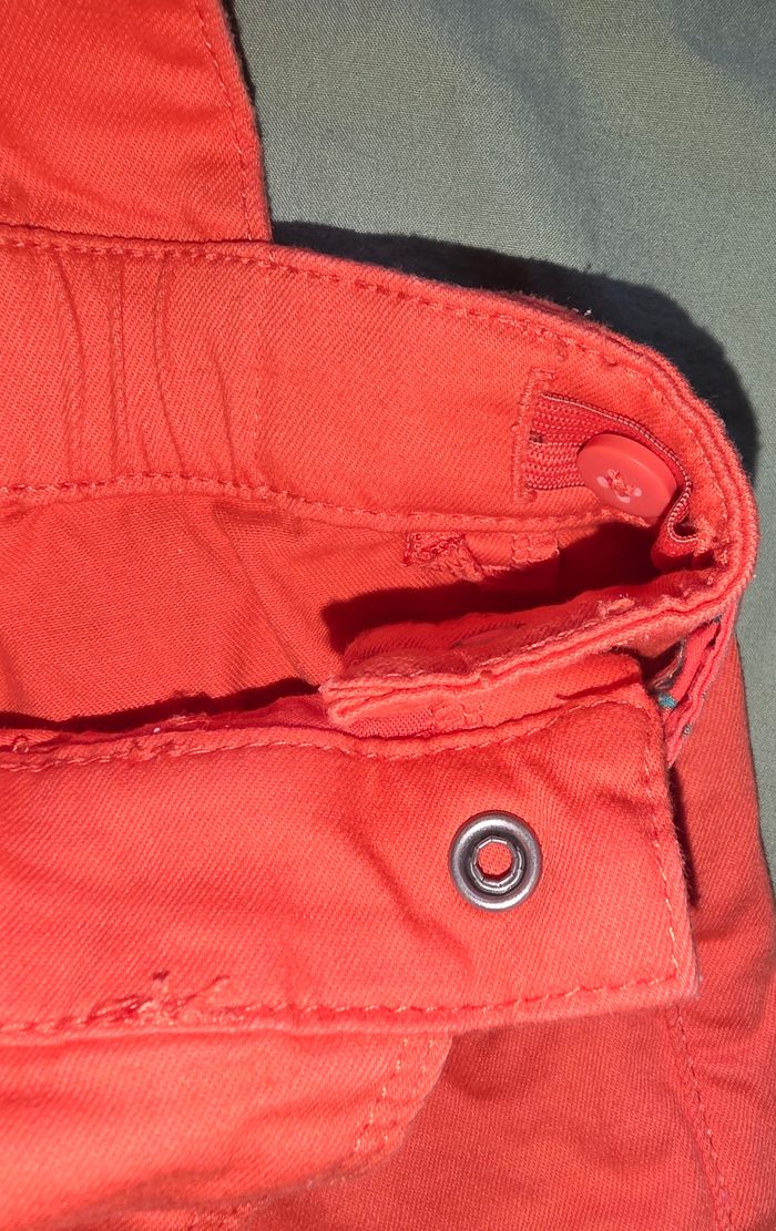 Salopette-short orange/corail #obaïbi 18 mois - photo numéro 6