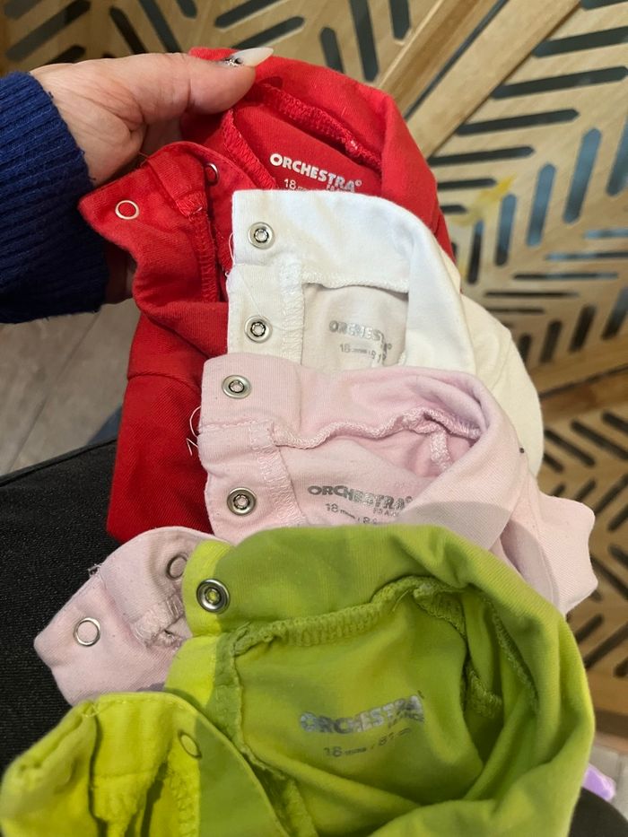 Lot bodies col roulé 18m - photo numéro 9