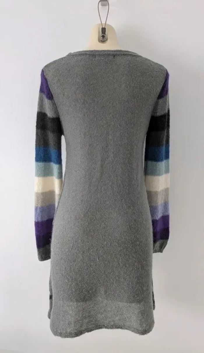 Pull long coloré 60% mohair - René Derhy - taille S - photo numéro 4