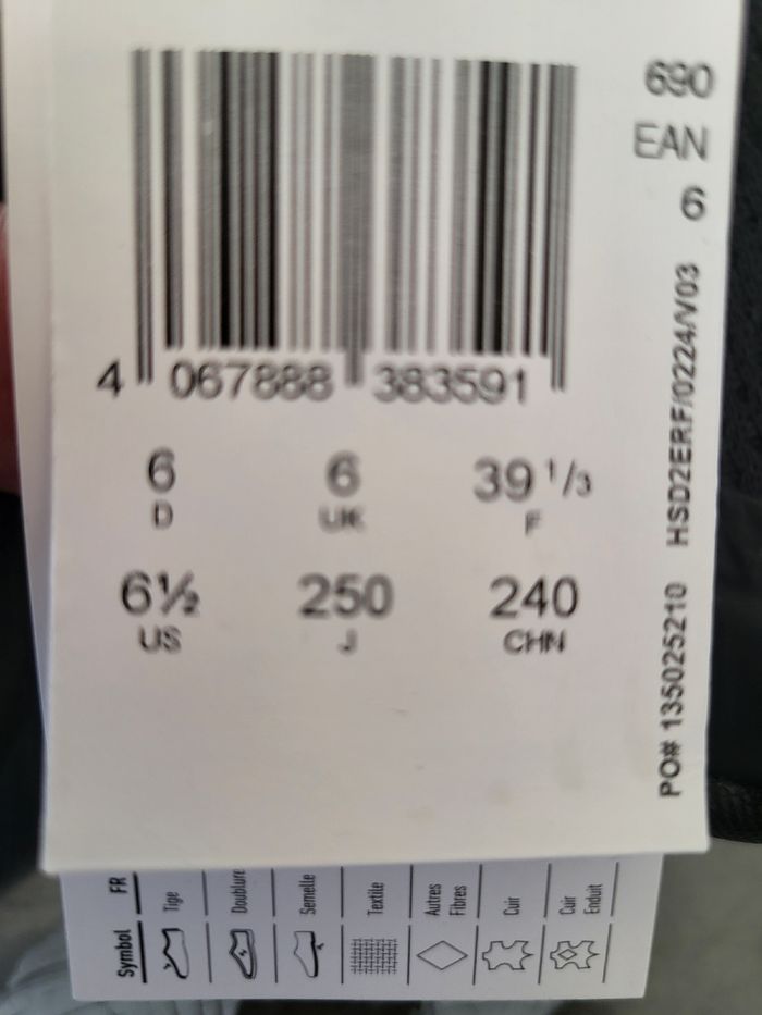 Baskets Adidas Tensaur run 3.0 taille 39 ⅓ - photo numéro 4