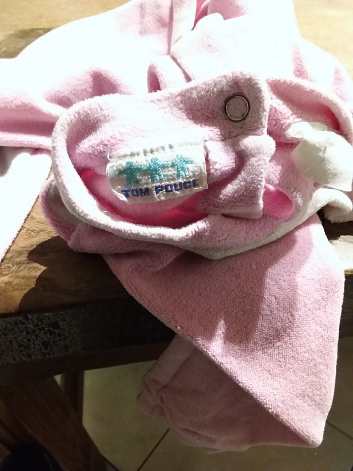 Grenouillère velours bien chaude bébé fille 18 mois - photo numéro 4