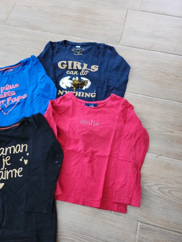 Tee shirt manches longues lot de 4 - photo numéro 2