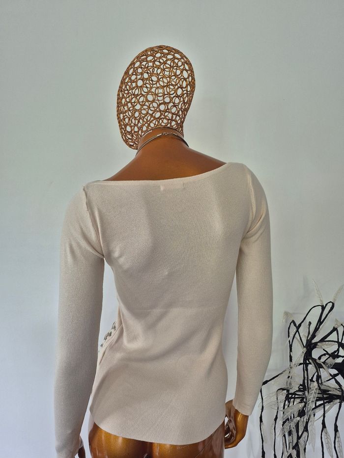 Pull Femme Crème Taille Unique - photo numéro 2