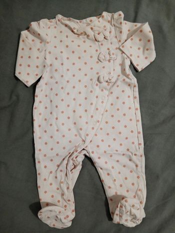 Pyjama rose à pois _ 3 mois 