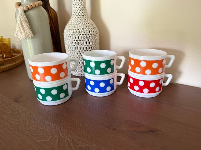 Tasses Polka - Vintage