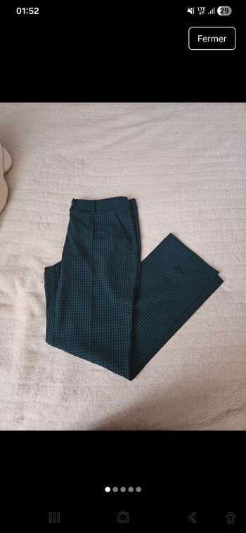Pantalon à carreaux Mango