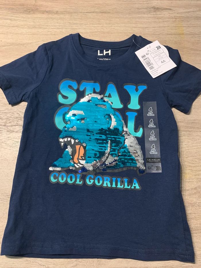 TEE shirt sequin 4 ans