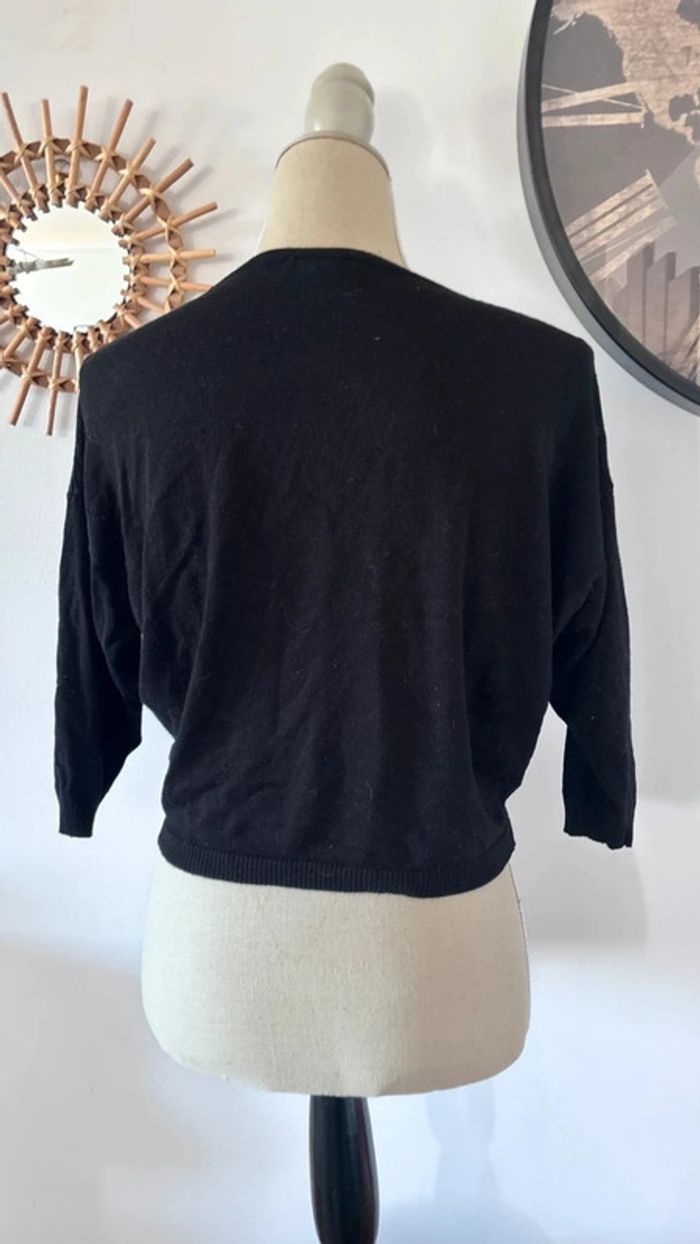 💕 top court manches courtes noires taille 34 XS #jennyfer - photo numéro 2