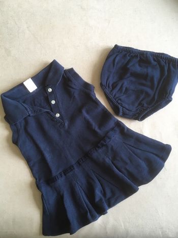 Ensemble Robe-polo et bloomer Zara 6-12 mois