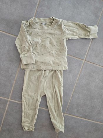 Pyjama 2 pièces kaki