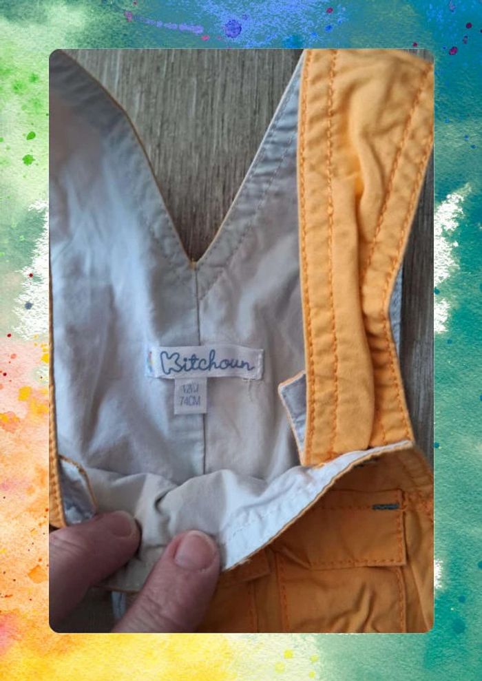 Ensemble été bébé 12 mois – salopette + t-shirt - photo numéro 7