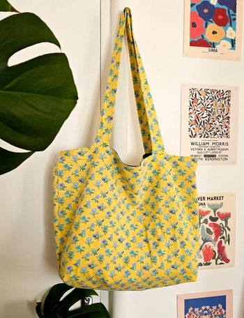 Tote bag fleuri printanier