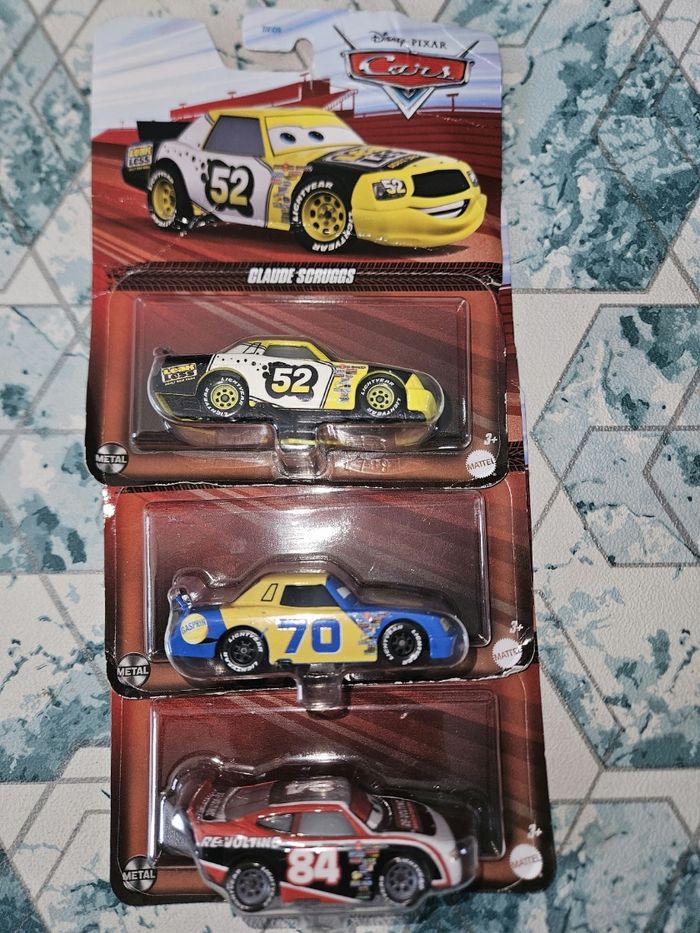 Lot de 3 voitures cars Mattel neuves Disney Pixars neuves