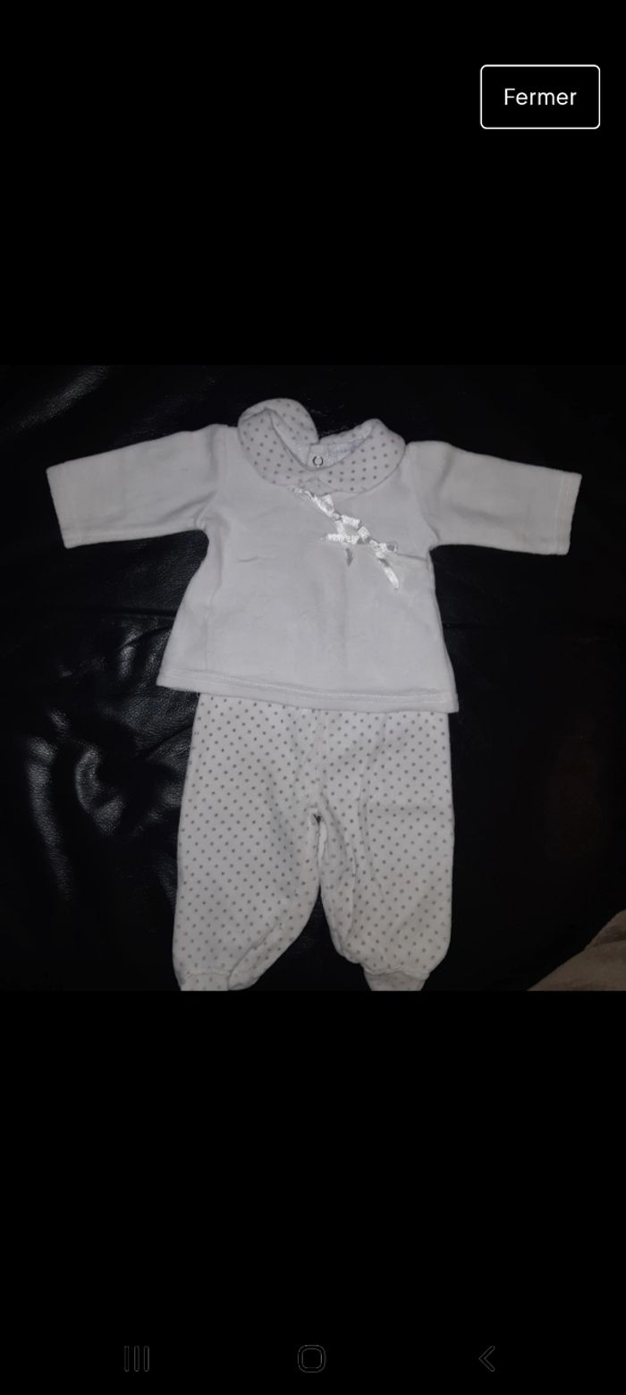 Pyjama 2 pièces 1 mois