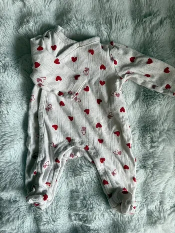 Pyjama motif cœur