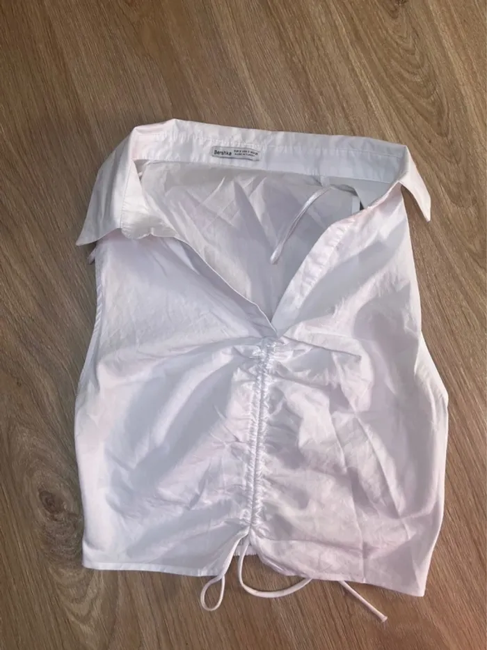 top blanc Bershka - photo numéro 3