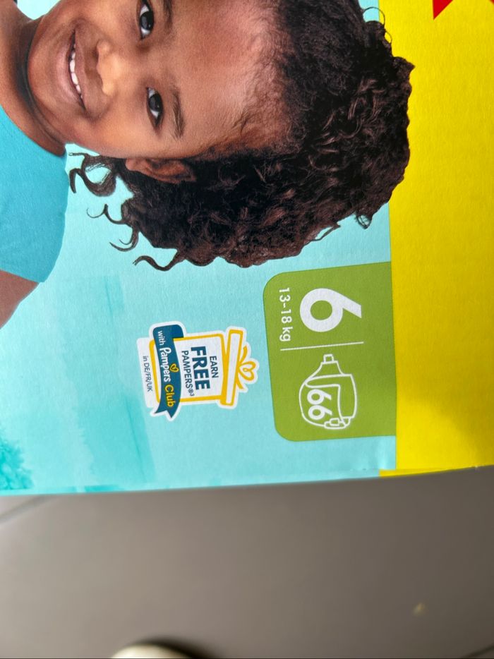 1 carton de couches Pampers t 6 - photo numéro 2