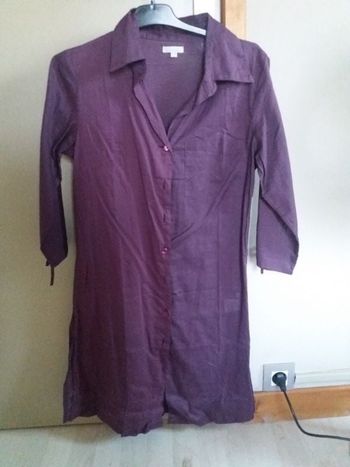 Robe style chemisier violet