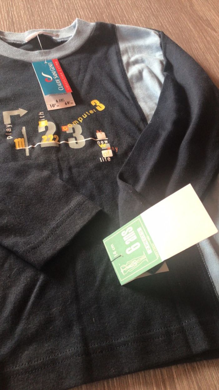 T shirt manche longue taille 6 ans neuf - photo numéro 4