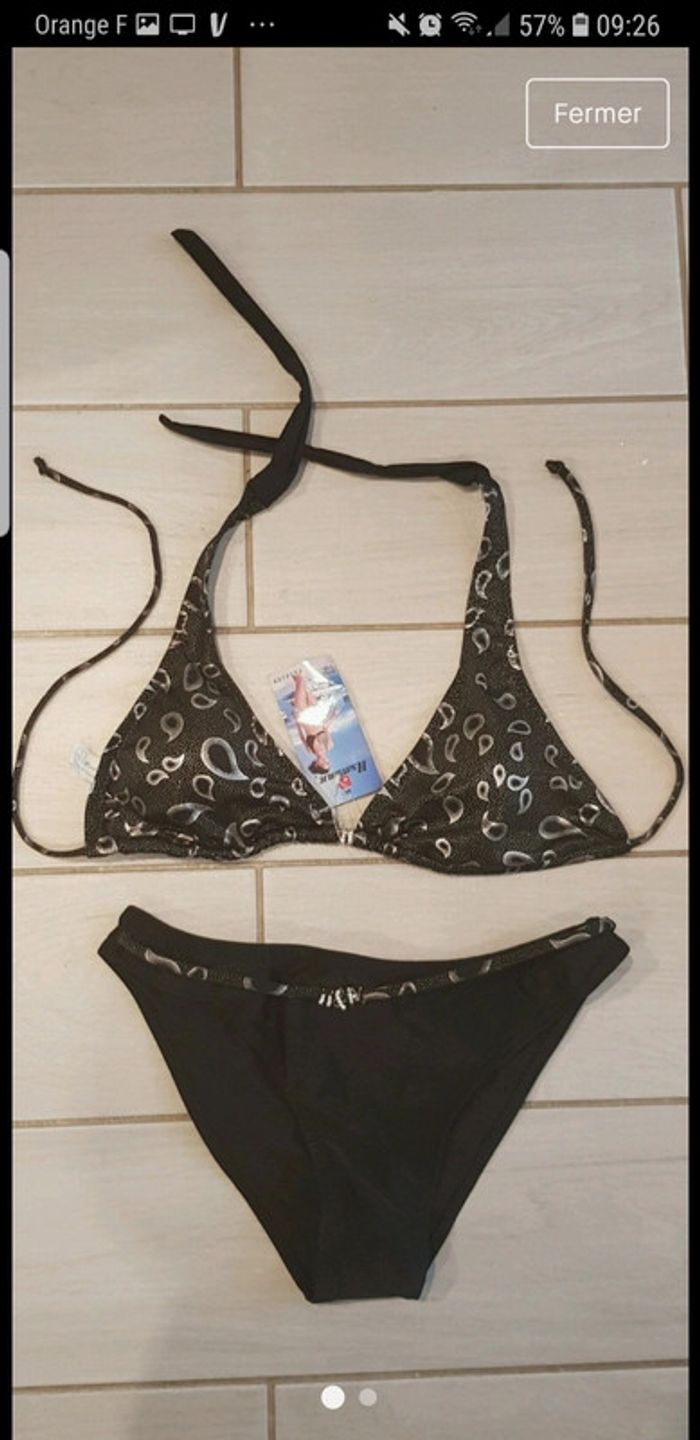 Maillot 2 pièces rembouré taille L