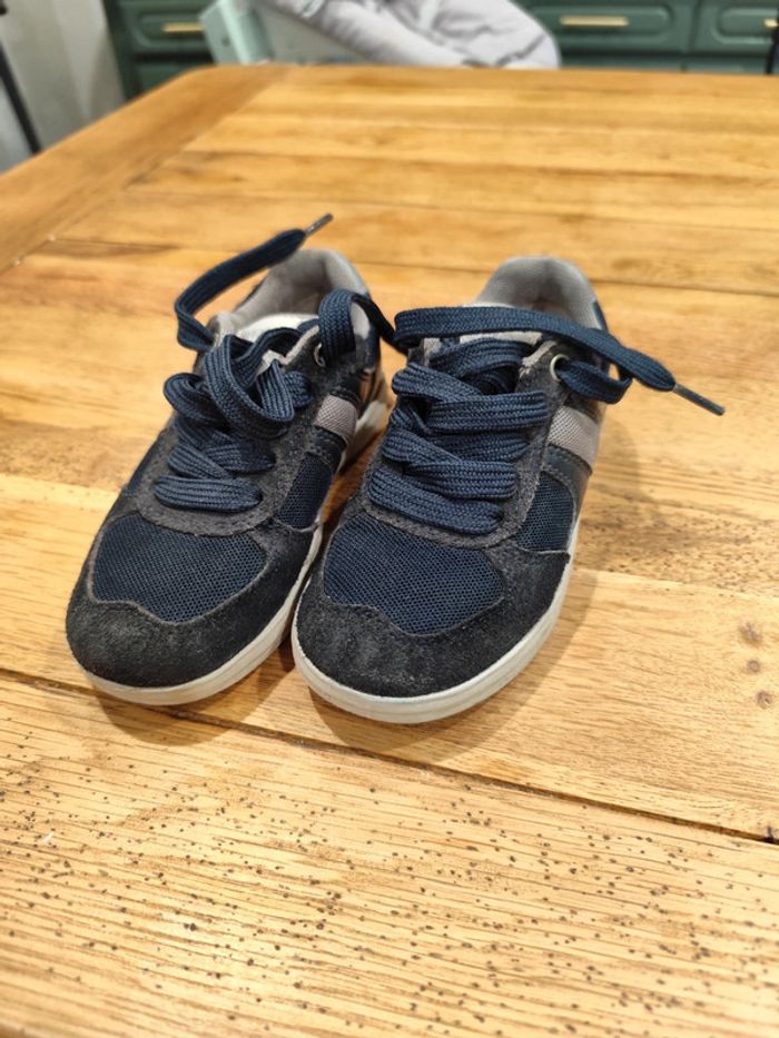Basket à lacets respirantes Geox 28 bleu marine - photo numéro 2