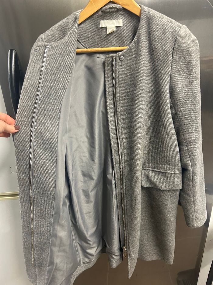 Manteau femme gris H&M - photo numéro 2