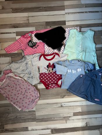 Lot de 9 vêtements bébé fille 1 moi