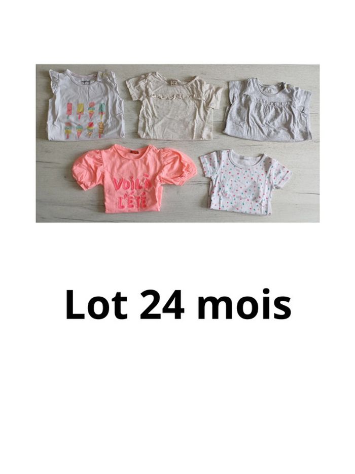 Lot t-shirt 24 mois