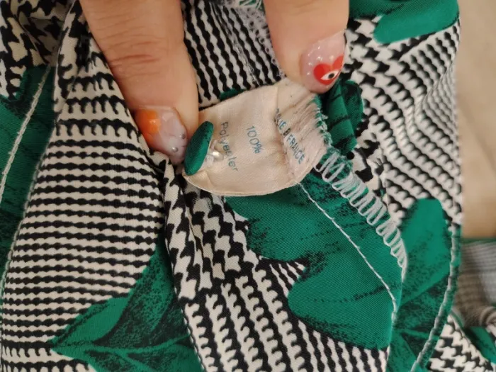 Blouse chemise coupe vintage  motif feuille - photo numéro 5