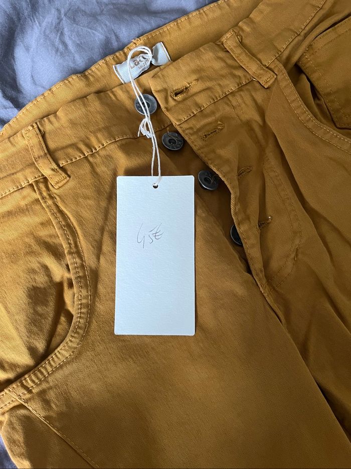 Pantalon moutarde/ camel Taille S 38 - photo numéro 4