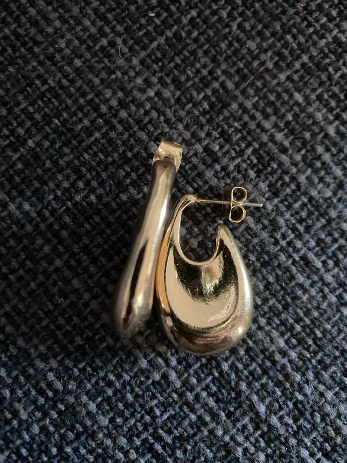 Jolies boucles d'oreilles dorées - photo numéro 8