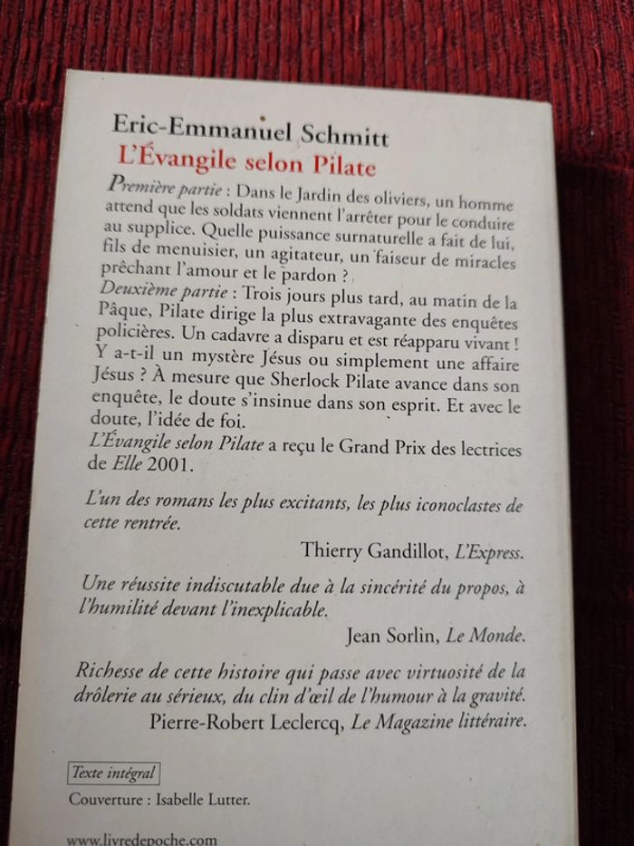Roman "L'Évangile selon Pilate"/ Eric-Emmanuel Schmitt - photo numéro 2