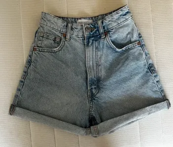 short zara en jean