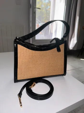 Sac à main noir/osier