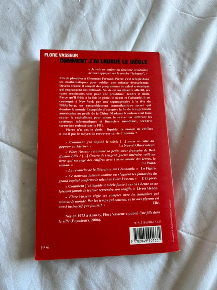 Livre Comment j’ai liquidé le siècle – Flor Vasseur – Équateurs – Roman contemporain - photo numéro 2