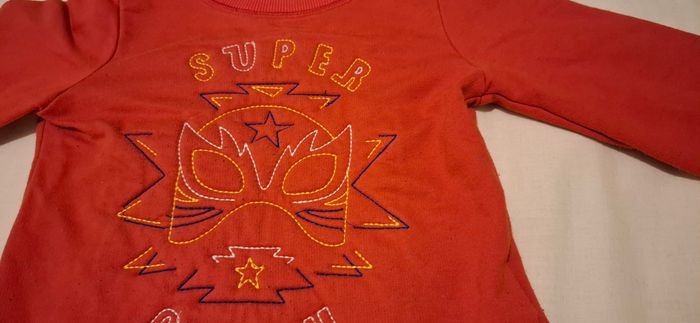 Sweat rouge super héros 4 ans Sergent Major - photo numéro 4