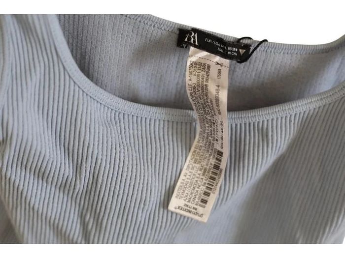C60 top court bleu Zara M/L - photo numéro 3