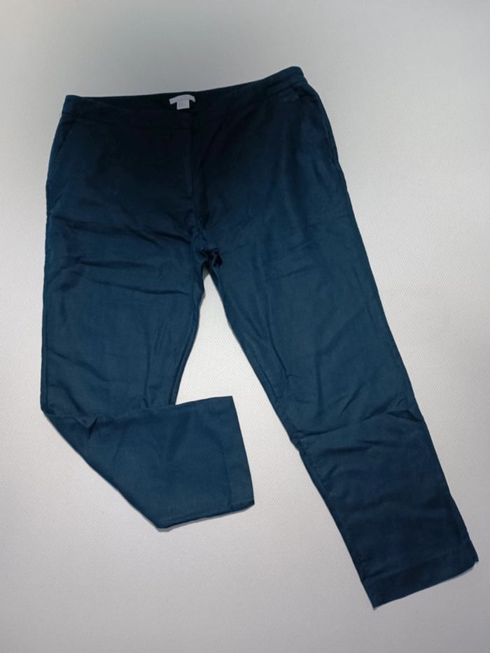 Pantalon toile bleu marine 44