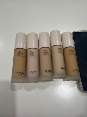 Lot de 5 fond de tient KIKO love fusion