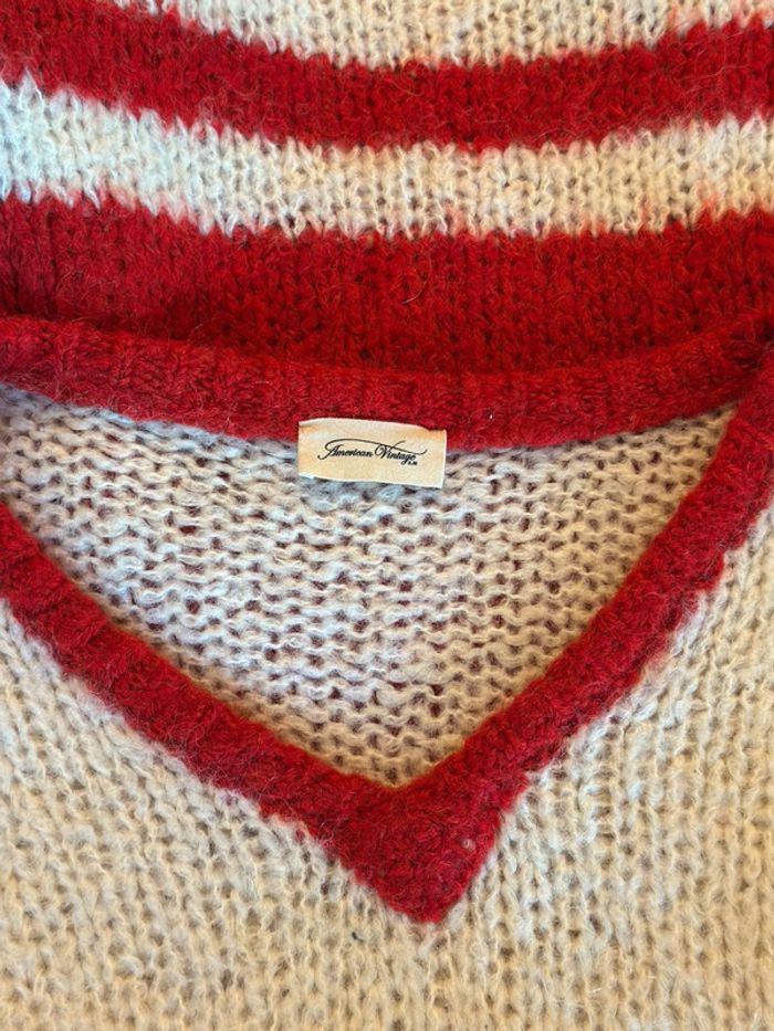 Pull en maille alpaga mohair modèle Manina American Vintage - Taille XS/S oversize - photo numéro 4