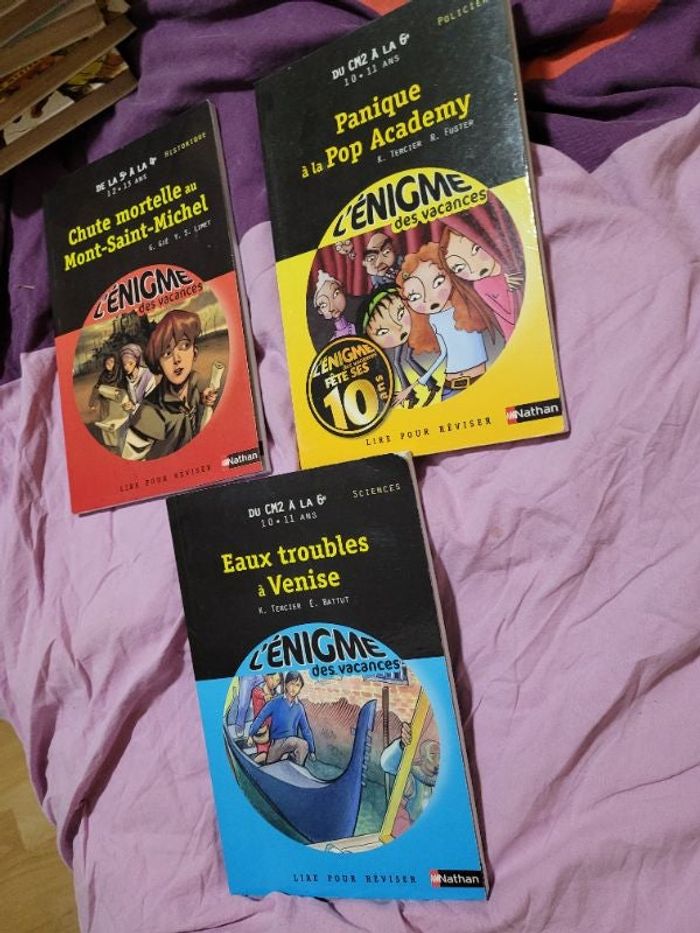 Livres énigmes des vacances