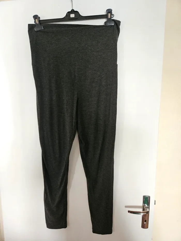 Legging gris maternité