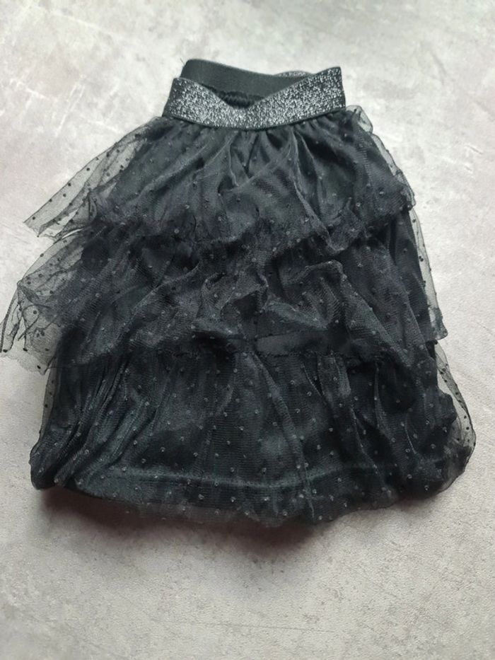 Jupe courte noir à volant tulle fille Taille 6 ans Marque kiabi