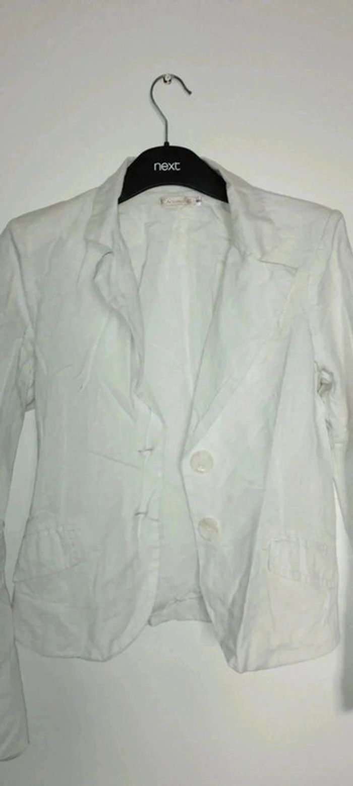 Veste tailleur blanche - photo numéro 15